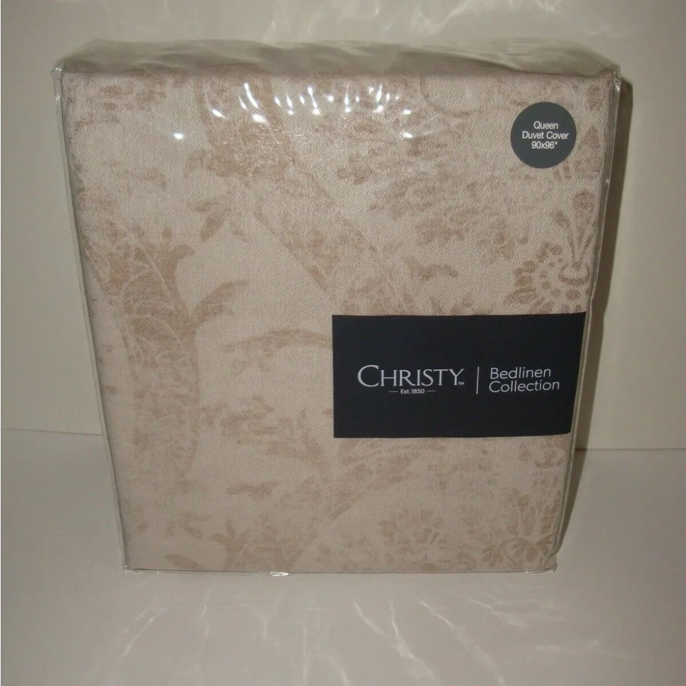 3 Pc Set Christy of England Salisbury Jacquard Queen Duvet Cover